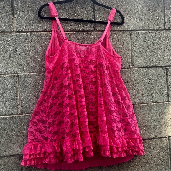 CACIQUE Pink Sexy Chamise Teddy Lingerie SZ 20/24 - Picture 3 of 9